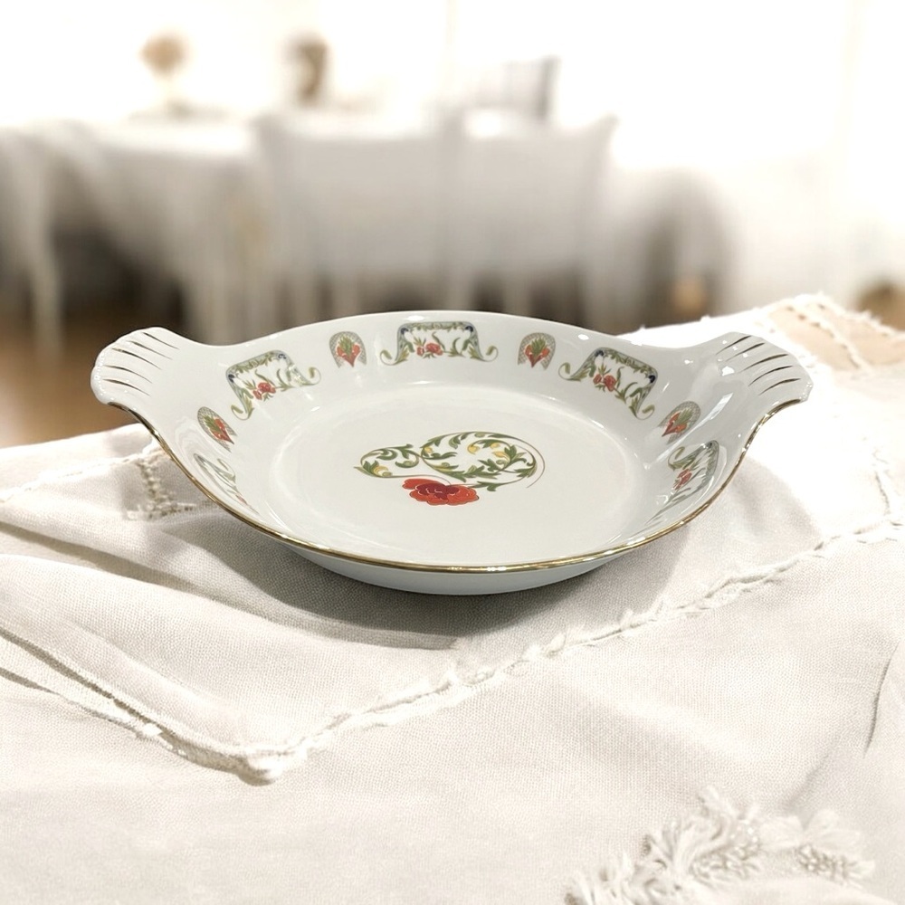 Vintage L Lourioux Le France  Fireproof Porcelain Serving Dish